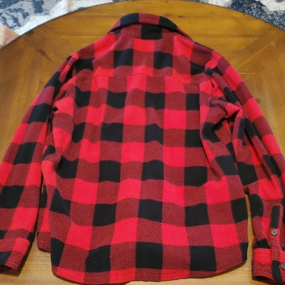 The Children's Place Red and Black Checkered Button Down Shirt